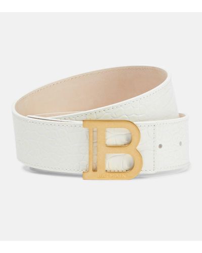 Balmain Cintura B-Belt in pelle stampata - Multicolore