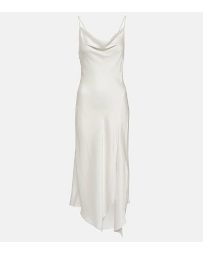 Jonathan Simkhai Asymmetrical Midi Slip Dress - White