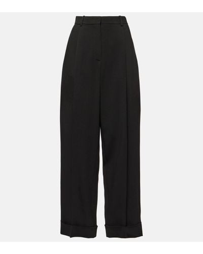 The Row High-rise Wide-leg Trousers - Black