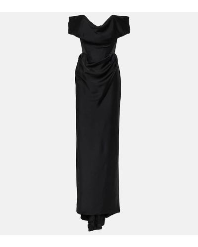 Vivienne Westwood Robe Nova Cocotte aus Crepe - Schwarz