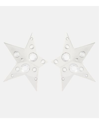 Area Boucles d'oreilles Crystal Star - Blanc