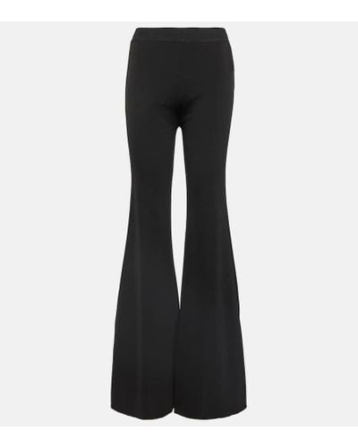 Balmain Knitted Flared Pants - Black