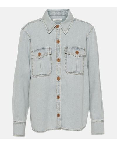 Zimmermann Camicia di jeans August - Grigio