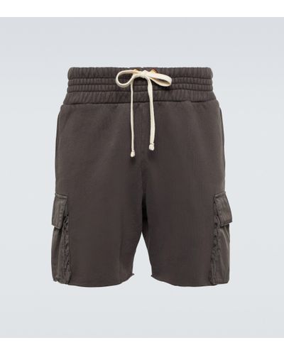 Les Tien Cargo-Shorts aus Baumwoll-Jersey - Grau