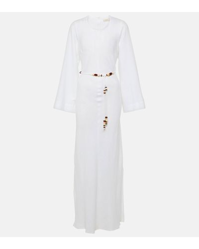 Faithfull The Brand Galea Linen Maxi Dress - White