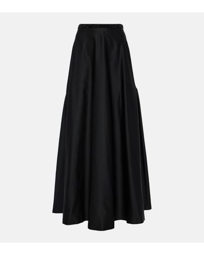 Max Mara Brasile Embellished Maxi Skirt - Black