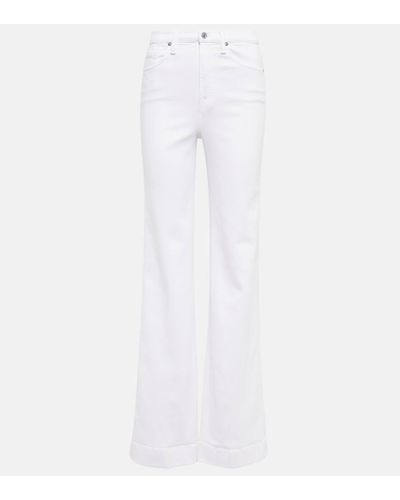 7 For All Mankind Jeans flared Modern Dojo - Blanco