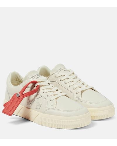 Off-White c/o Virgil Abloh Vulcanized Leather Trainers - White