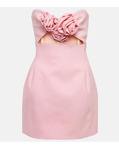 Magda Butrym Minikleid aus Seide - Pink