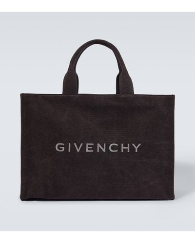 Givenchy Cabas en toile a logo - Noir