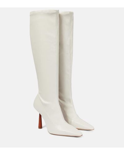 Gia Borghini Stivali Rosie 8 in similpelle - Bianco
