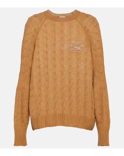 Etro Cable-knit Cashmere Sweater - Brown