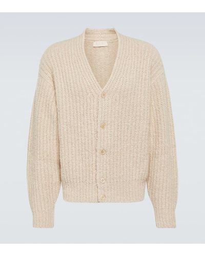 Loro Piana Ribbed-knit Cashmere Cardigan - Natural