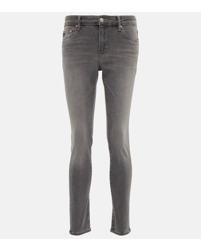 AG Jeans Jean skinny Farrah a taille haute - Gris