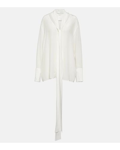 Givenchy Blouse en crepe de soie - Blanc
