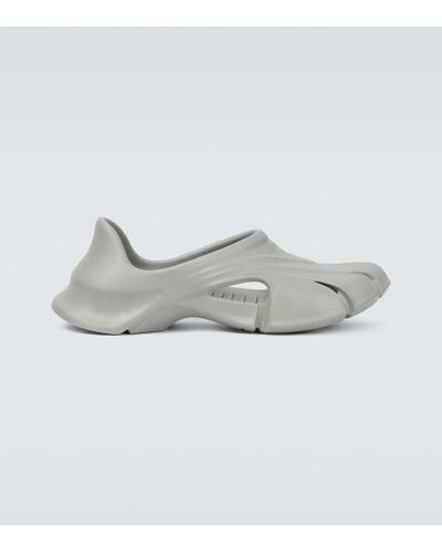 Balenciaga Mold Closed Rubber Sandals - Metallic
