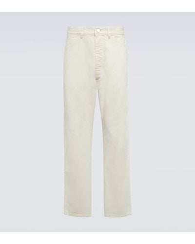 Lemaire Mid-rise Straight Jeans - White