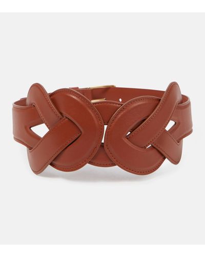 Altuzarra Loopy Leather Belt - Brown