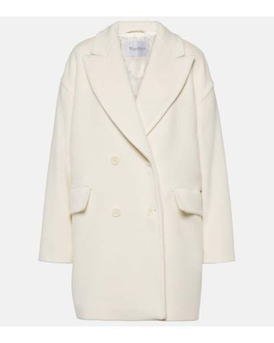 Max Mara Meana Wool And Cashmere Coat - White