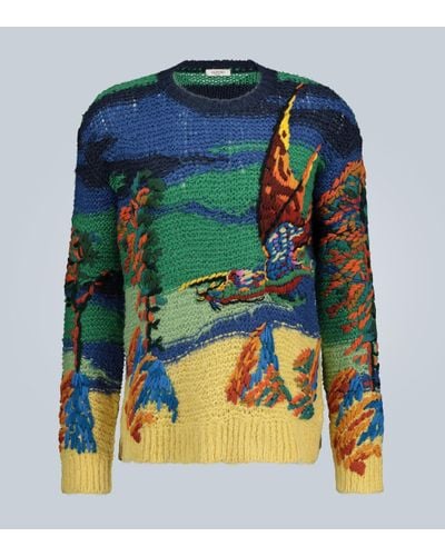 Valentino Dragon At Dawn Knitted Sweater - Multicolor