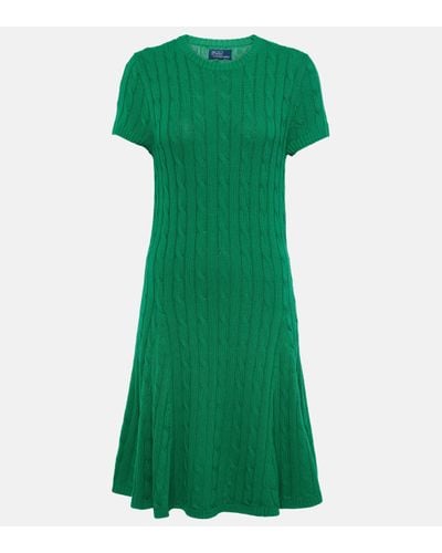 Polo Ralph Lauren Cable-knit Minidress - Green