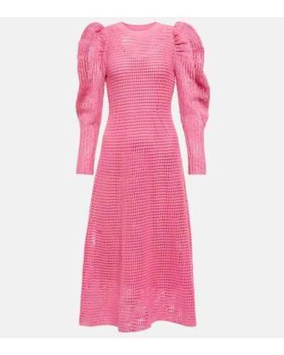 Ulla Johnson Marlena Knit Midi Dress - Pink