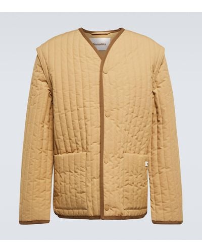 Nanushka Loris Quilted Cotton Jacket - Natural
