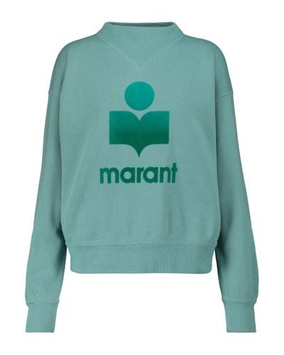 Isabel Marant Moby Cotton-blend Sweatshirt - Green