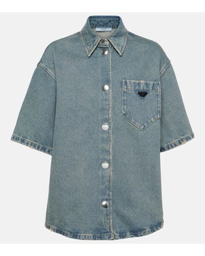 Prada Denim Shirt - Blue