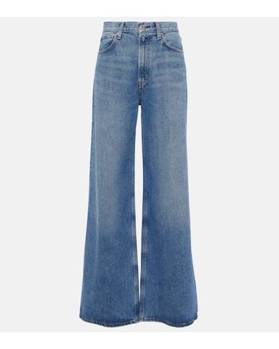 Citizens of Humanity Paloma Mid-rise Wide-leg Jeans - Blue