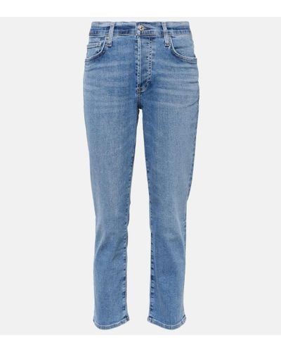 Citizens of Humanity Mid-Rise Slim Jeans Emerson - Blau