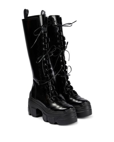 Simone Rocha Knee-high Leather Boots - Black