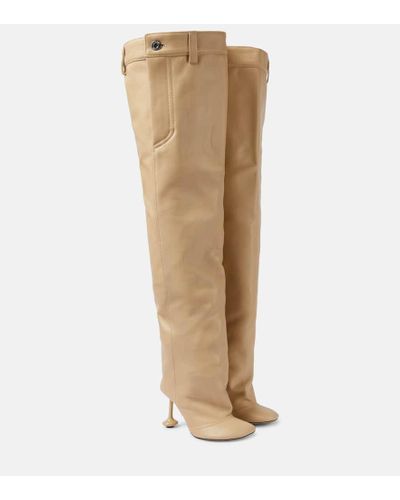 Loewe Toy Leather Over-the-knee Boots - Natural