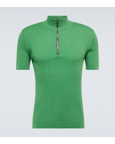 Winnie New York Wool Half-zip Jumper - Green