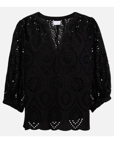 Velvet Top Quinn en coton - Noir