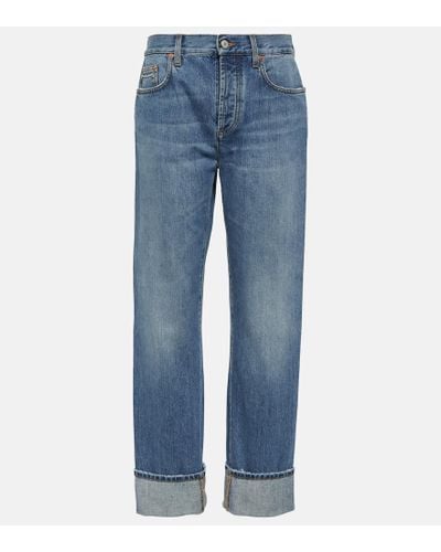 Gucci Straight Jeans Horsebit - Blau