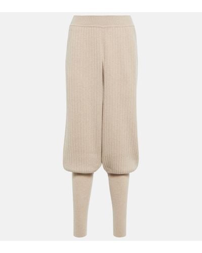 Loro Piana Maras Cashmere Trousers - Natural