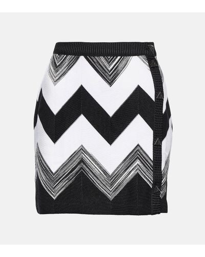 Missoni Zig-zag Knitted Miniskirt - Black
