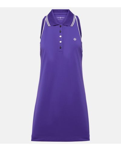 Tory Sport Pique Minidress - Purple
