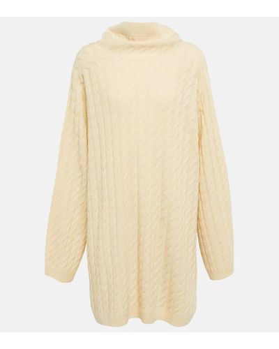 Totême Pullover oversize in lana e cashmere - Bianco