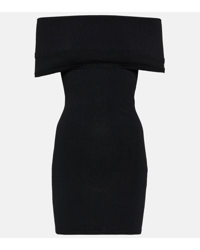 Wardrobe NYC Off-shoulder Minidress - Black
