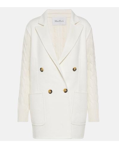 Max Mara Wool And Cashmere Jacket - White