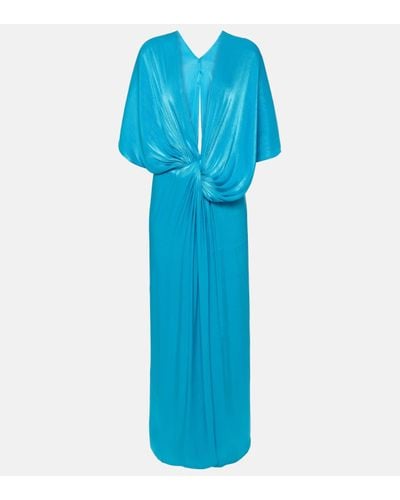 Costarellos Robe longue Roanna - Bleu