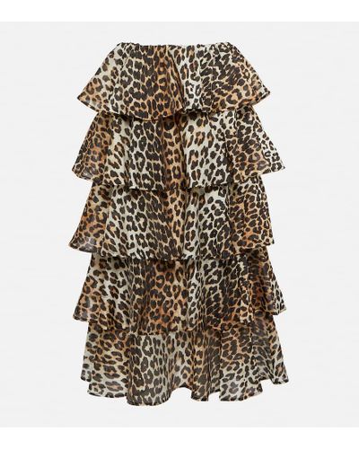 Women Leopard Print High Waist Skirt Ladies Evening Party Mini Skirts Lace  Up Ruffles Pencil Skirts at Rs 681.77, Koramangala, Bengaluru