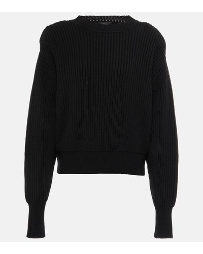 Wardrobe NYC Ribbed-knit Wool Jumper - Black
