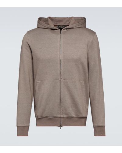 Loro Piana Sudadera Cairns de algodon y lino - Gris