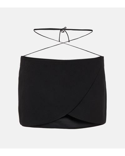 Monot Mini-jupe portefeuille - Noir
