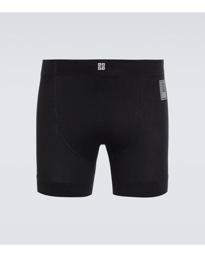 Givenchy 4g Cotton Boxer Shorts - Black