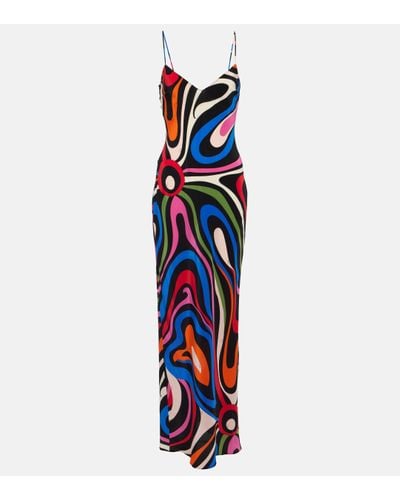 Emilio Pucci Pucci Silk Slip Dress - Multicolour