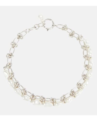 Isabel Marant Choker con perle bijoux - Neutro
